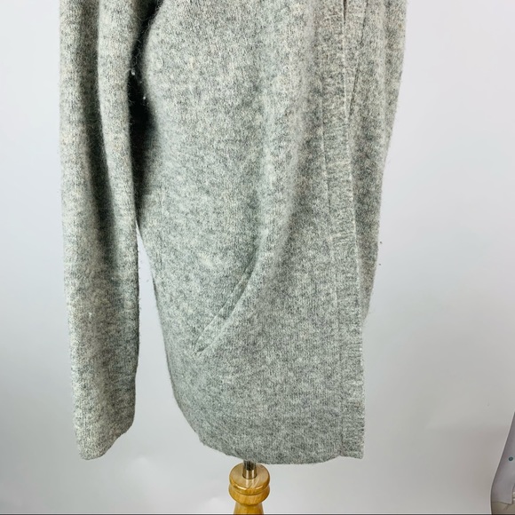 H&M Gray Mohair Blend Open Front Cardigan XS - Picture 5 of 11